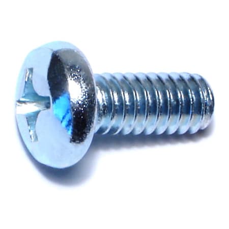 Midwest Fastener 1/4"-20 x 5/8 in Phillips Pan Machine Screw, Zinc Plated Steel, 100 PK 07359
